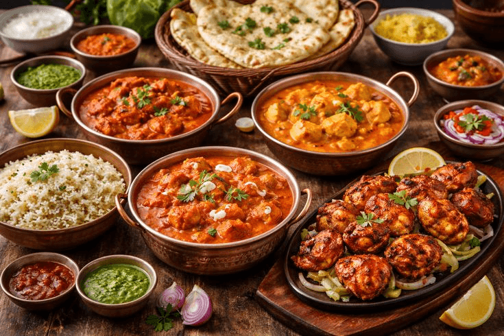 Negi Caterers and Tiffin Indian catering feast